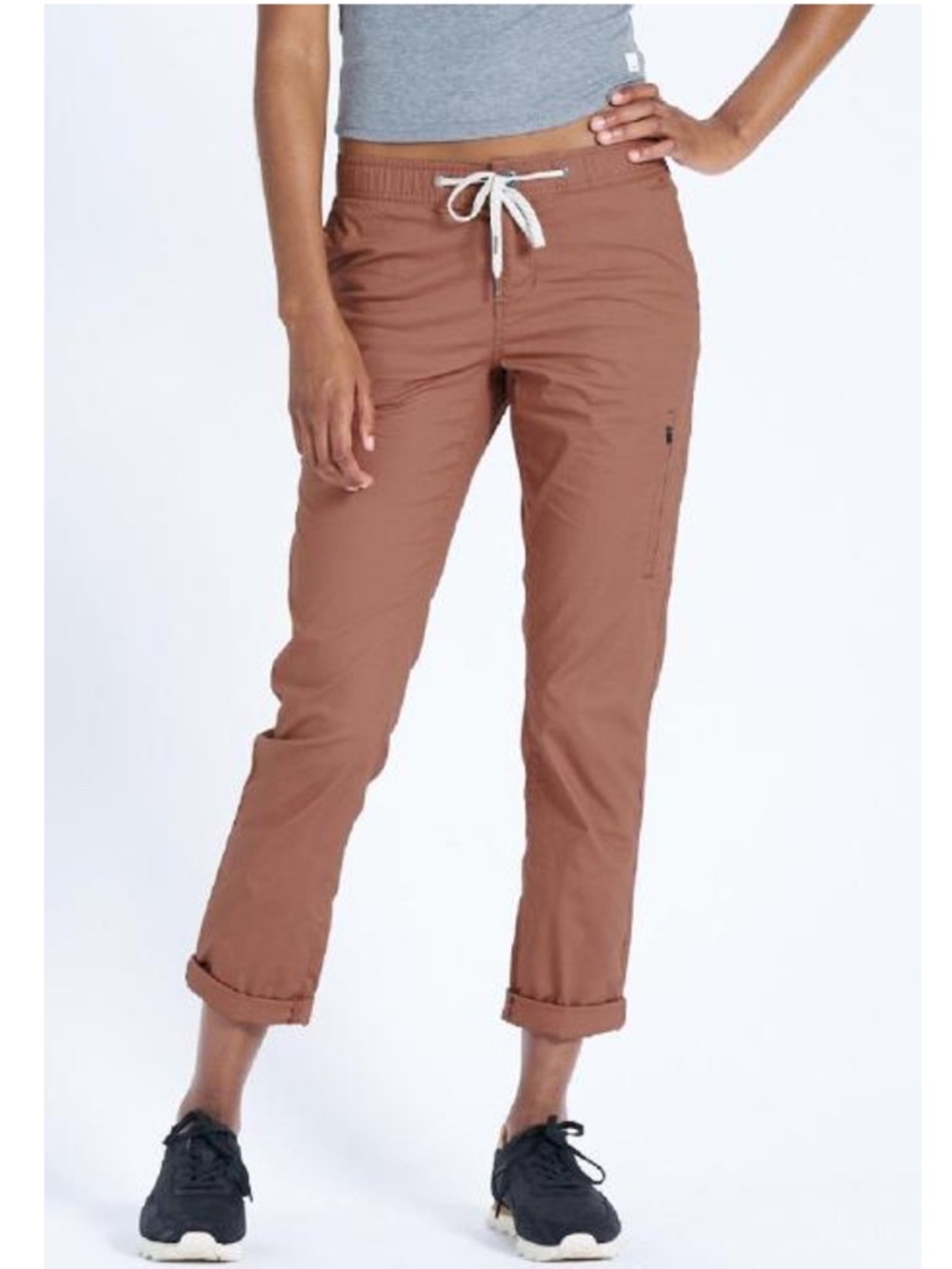 Vuori Women's Ripstop Pants in Mauve-Taupe - Picture 2 of 9